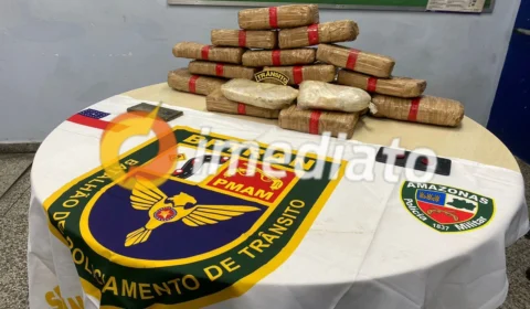 Trio é preso com 15 kg de maconha durante abordagem na zona Oeste de Manaus