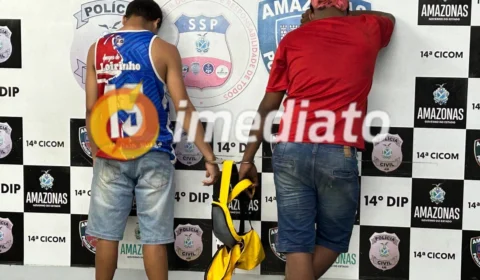 Assaltantes batem carro durante tentativa de fuga e acabam presos na zona Leste de Manaus