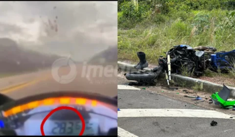 Vídeo mostra motociclistas a quase 300km/h antes de acidente fatal no Iranduba