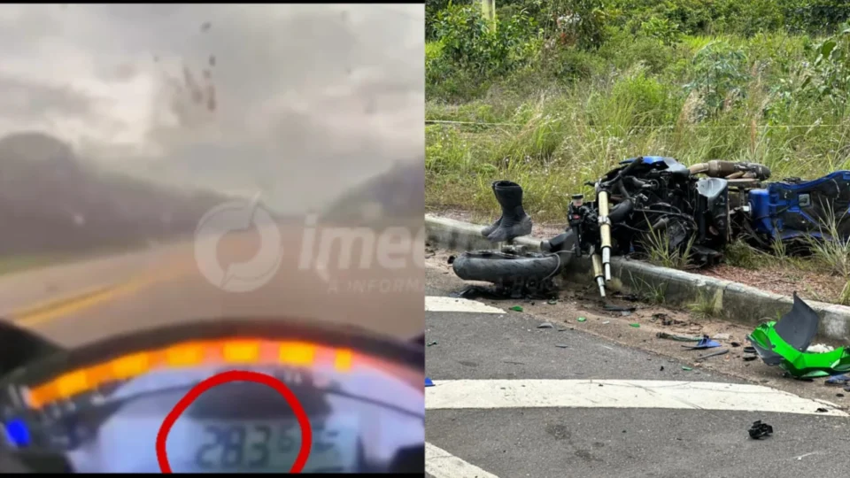 Vídeo mostra motociclistas a quase 300km/h antes de acidente fatal no Iranduba