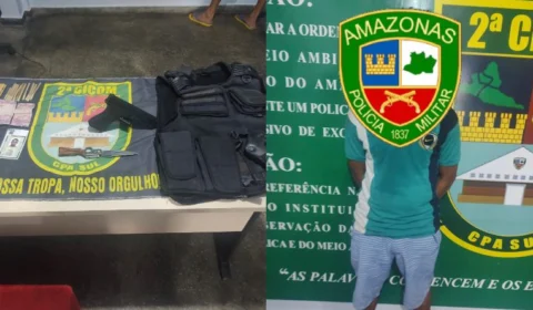 Suspeito de homicídio é preso com drogas e arma falsa no Col. Oliveira Machado