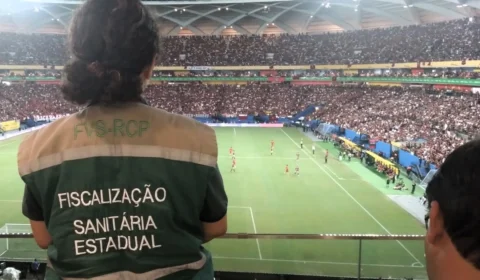 FVS atua em monitoramento de segurança sanitária durante primeiro jogo de 2024 na Arena da Amazônia