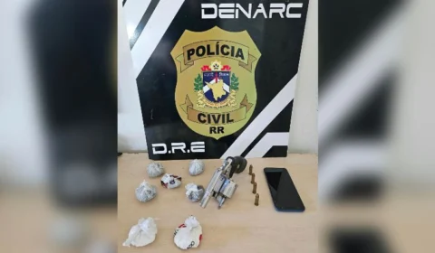 Operação da PCRR resulta na prisão de venezuelano por tráfico de drogas e porte de arma de fogo