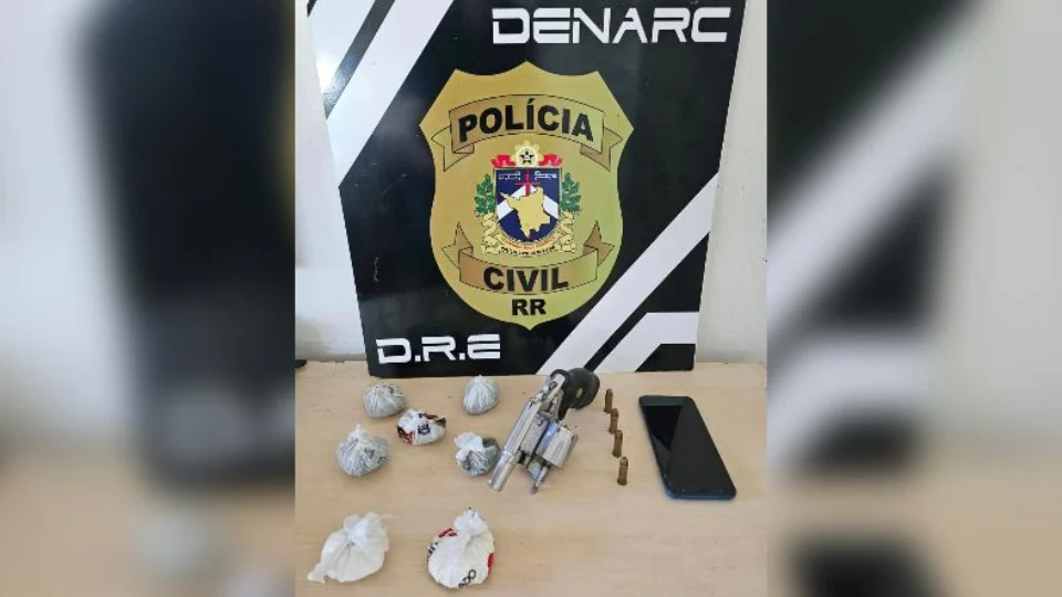 Operação da PCRR resulta na prisão de venezuelano por tráfico de drogas e porte de arma de fogo