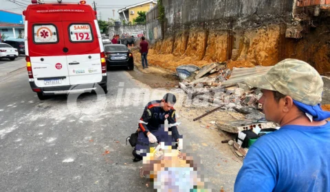 VÍDEO: Muro desaba em trabalhadores durante obra no Parque 10 em Manaus
