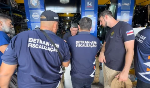 Fiscalização do Detran-AM atua na regularização de empresas de desmonte de veículos