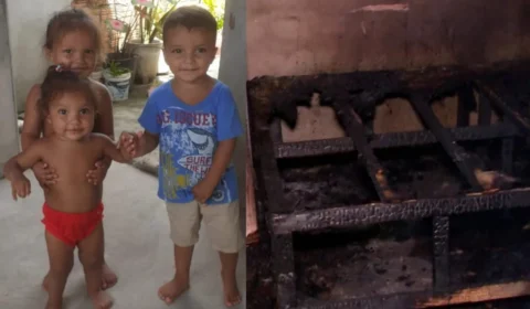Três crianças da mesma família morrem carbonizadas em cima da cama da avó