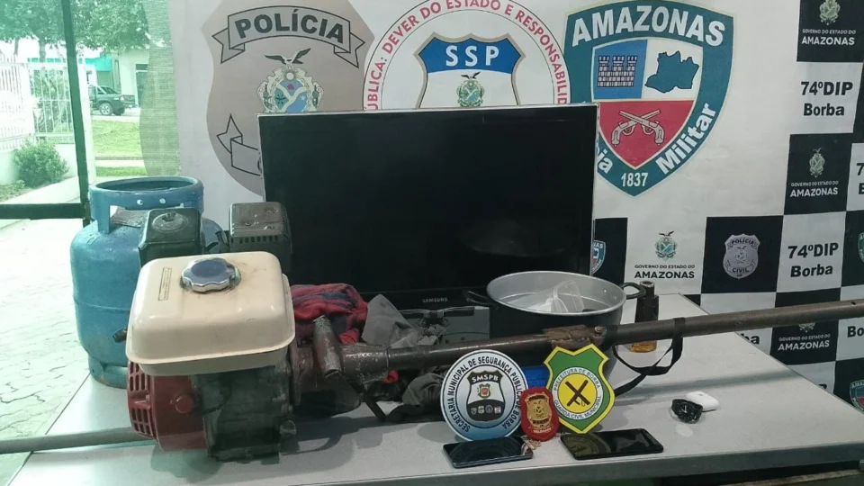 Homem é preso no município de Borba por realizar diversos roubos e furtos