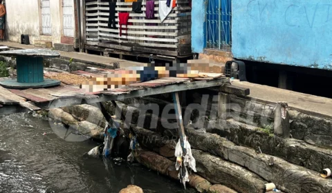 Homem é assassinado e corpo fica jogado em ponte sobre igarapé na Compensa