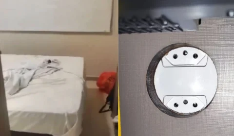 VEJA VÍDEO: turistas descobrem câmera espiã virada para cama em quarto de resort
