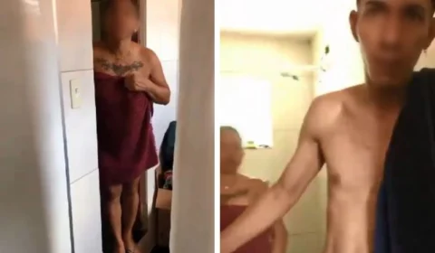 VEJA VÍDEO: mãe é flagrada com o marido da filha dentro do banheiro