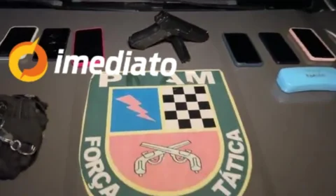 Força Tática recupera 7 celulares e prende dupla no bairro Nova Cidade