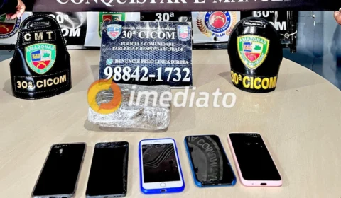 Bandidos sequestram motorista de app e abandonam droga durante fuga no Jorge Teixeira