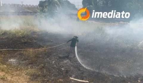Incêndio em terreno baldio afeta atividades da Assembleia Legislativa de Roraima