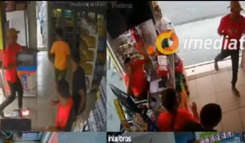 Veja Vídeo: Três assaltantes são presos após intensa troca de tiros no bairro Canaranas