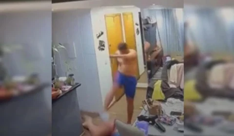 VEJA VÍDEO: Homem espanca companheira e deixa vítima desacordada