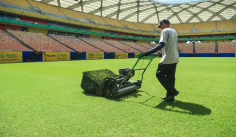 Reparos e manutenções preparam a Arena da Amazônia para jogo entre Vasco e Audax