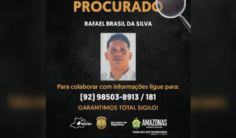 Com passagem pela polícia, ‘Rafinha’ é procurado por tráfico de drogas em Manaus