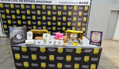 Polícia apreende drogas avaliadas em R$ 400 mil no embarcação no Roadway de Manaus