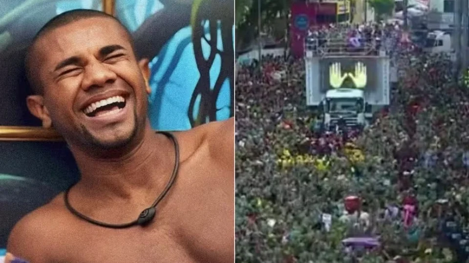 Foliões de bloco em Salvador vibram por Davi, do ‘BBB 24’: ‘Calma, calabreso!’