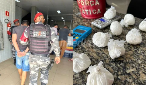 Polícia militar apreende cerca de 225 gramas de cocaína e balança de precisão na casa do suspeito