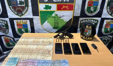 Quinteto é preso pela PM após assalto a posto de gasolina no Amazonas