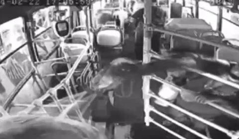 VÍDEO: mulher tenta atear fogo no ex-marido em ônibus de Campinas