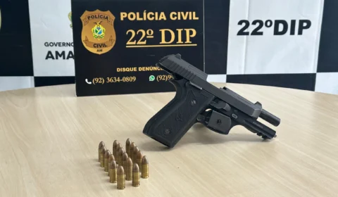 Vulgo ‘Sem Coração’ é preso com arma de fogo na avenida das Torres