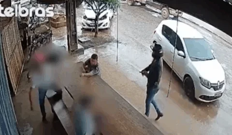 Veja Vídeo: câmera registra empresário sendo executado em restaurante