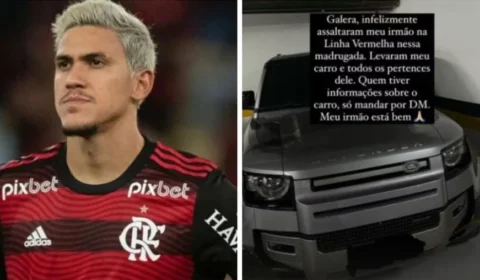 Pedro, atacante do Flamengo, tem carro de luxo roubado