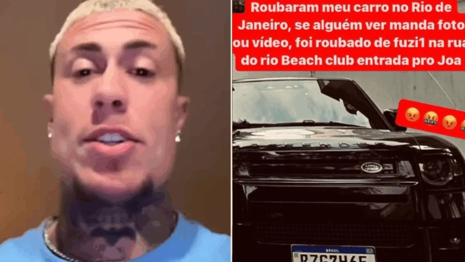 MC Daniel tem carro de R$ 700 mil roubado: “Vieram com fuzil na mão”