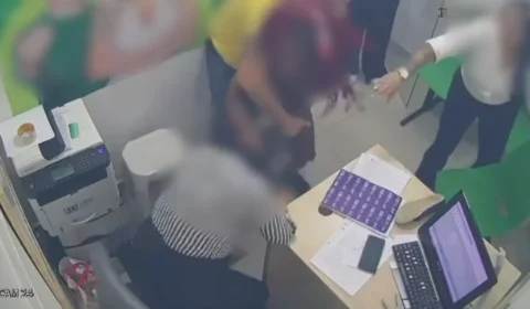 VEJA VÍDEO: Mulher invade consultório de dentista e agride funcionária
