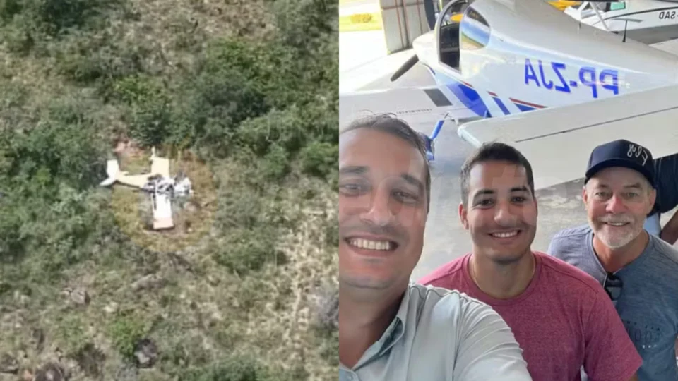 Pai e filho morrem em queda de avião em Barreiras, na Bahia