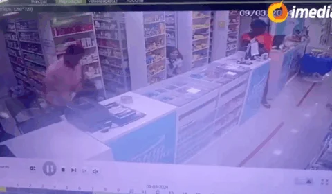 Funcionário é esfaqueado durante assalto a drogaria em Manaus
