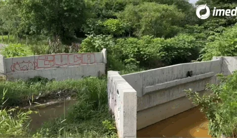 Moradores do bairro Planalto reclamam de paralisação de obras de ponte na Rua Augusta Lopes