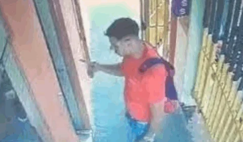 VEJA VÍDEO: Morador de prédio é flagrado dando soco em porteiro