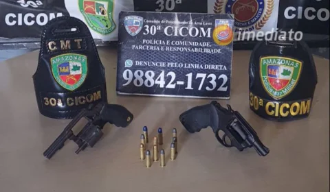 Homem é preso e adolescente apreendido com armas no bairro Jorge Teixeira