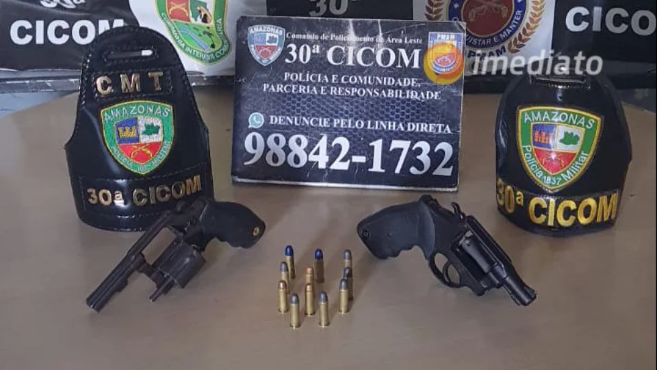 Homem é preso e adolescente apreendido com armas no bairro Jorge Teixeira