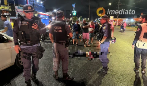 Homem fica gravemente ferido após ser atropelado por carro na Avenida Grande Circular