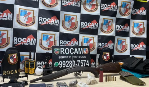 Rocam apreende drogas e arma em casa abandonada no Amazonas