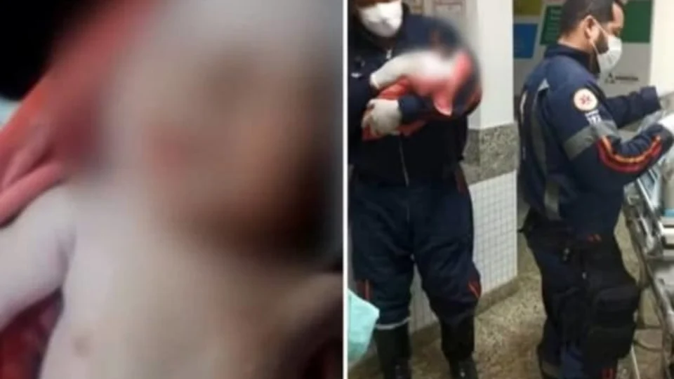 Mulher encontra bebê ainda com cordão umbilical dentro de balde