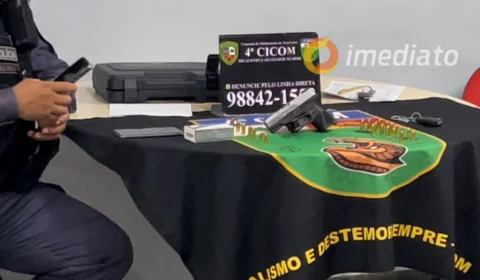 Homem é preso com arma de fogo no bairro Grande Vitória