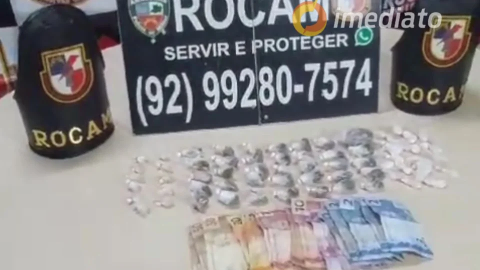 Rocam prende dupla com grande quantidade de drogas em beco no bairro Raiz