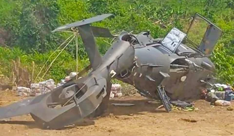 Helicóptero do Exército cai na Terra Indígena Yanomami e deixa cinco feridos