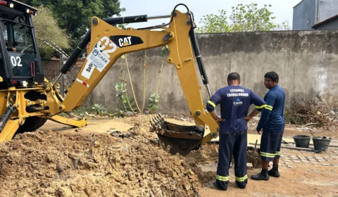 Cano quebrado causa transtornos para moradores do bairro Jóquei Club em Boa Vista