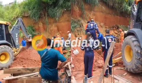 URGENTE| Homens ficam soterrados em obra no bairro Flores
