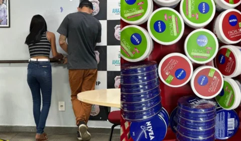 Casal é preso furtando produtos de beleza avaliados R$500 de supermercado na Av. Das Torres