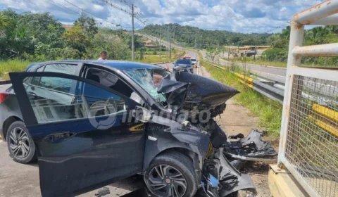 Motorista de aplicativo morre em acidente fatal na Avenida das Flores em Manaus