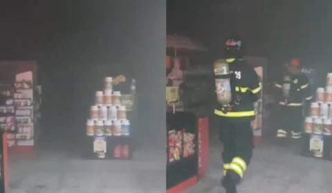 VÍDEO: princípio de incêndio atinge drogaria no bairro Adrianópolis