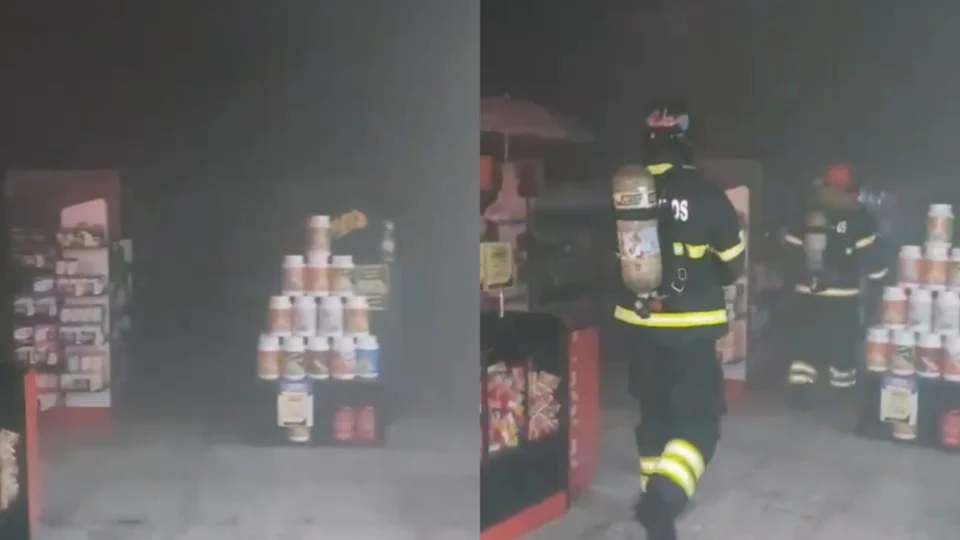 VÍDEO: princípio de incêndio atinge drogaria no bairro Adrianópolis